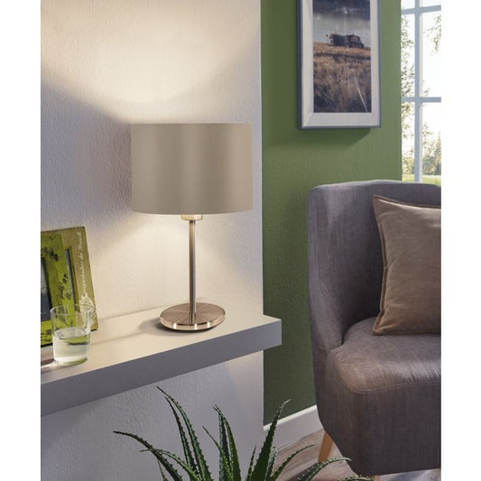 Eurolux - Maserlo Table Lamp 230mm Taupe/Gold - Lighting, Lights - T367TG