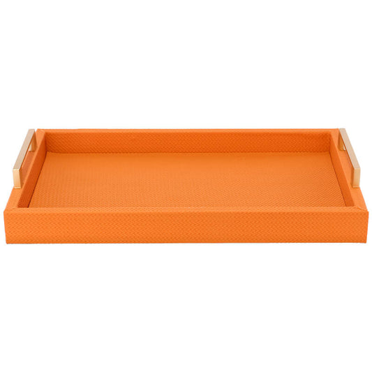 Tray - Rectangle - Bright Orange and Gold - 43 x 30 cm, Serving Board