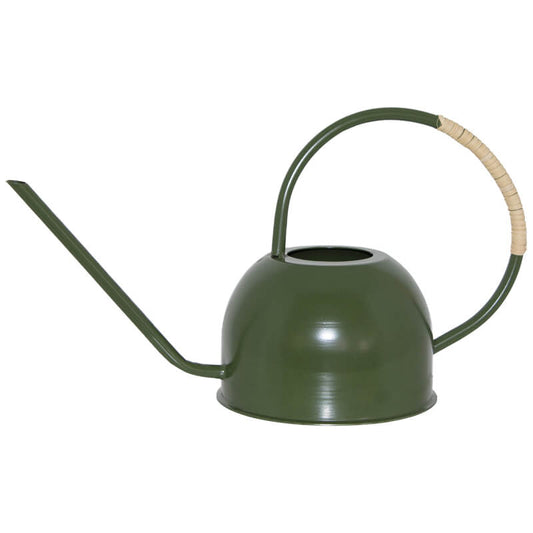Olive Green Metal Watering Can