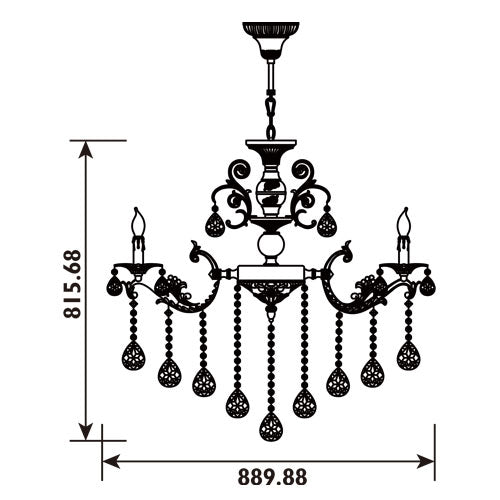 Radiant - Barry 10 Light Chandelier Antique Bronze - RCH87