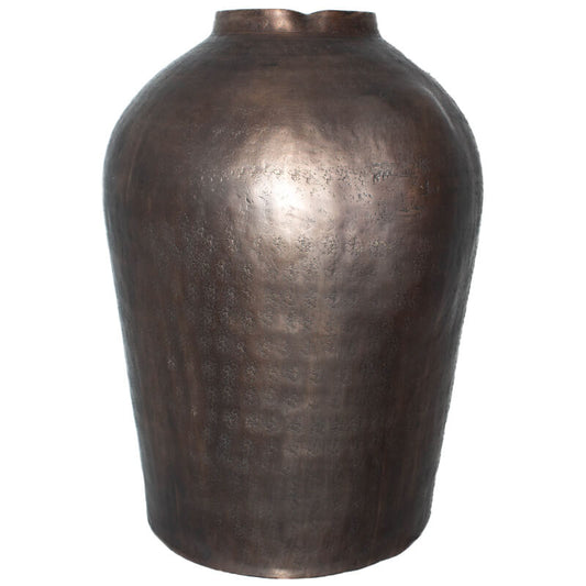 Antique Metal Vase - Copper Colouring