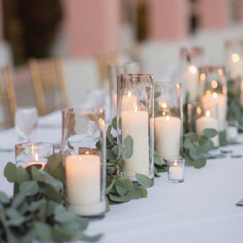 Glass Cylinder Vase 25x10cm