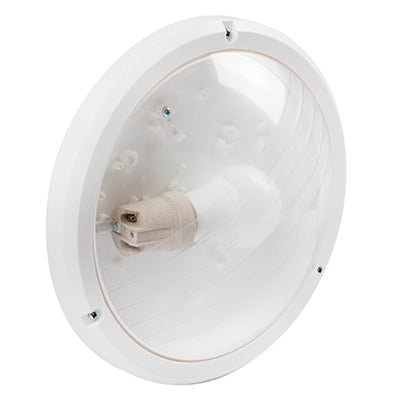 Radiant - Bulkhead 1xE27 15w Eco White Clear - Lighting, Lights- RB190WECO