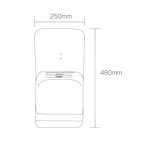 Radiant - Hand Dryer White Power 800-950w - RHD1