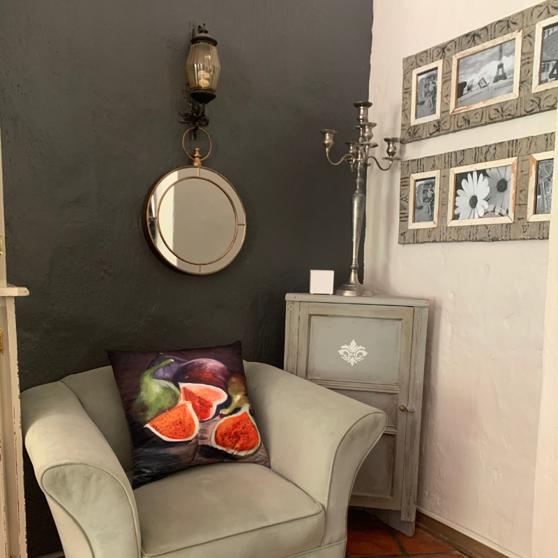 Cushion Cover with Figs - Original Artwork Painted by Artist Ronel Maartens