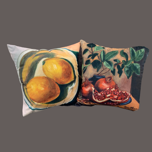 Cushion Covers - Four Pieces - Original Artwork Painted by Artist Ronel Maartens