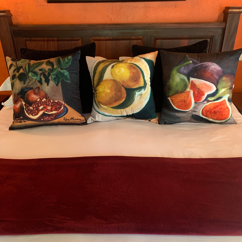 Cushion Covers - Four Pieces - Original Artwork Painted by Artist Ronel Maartens
