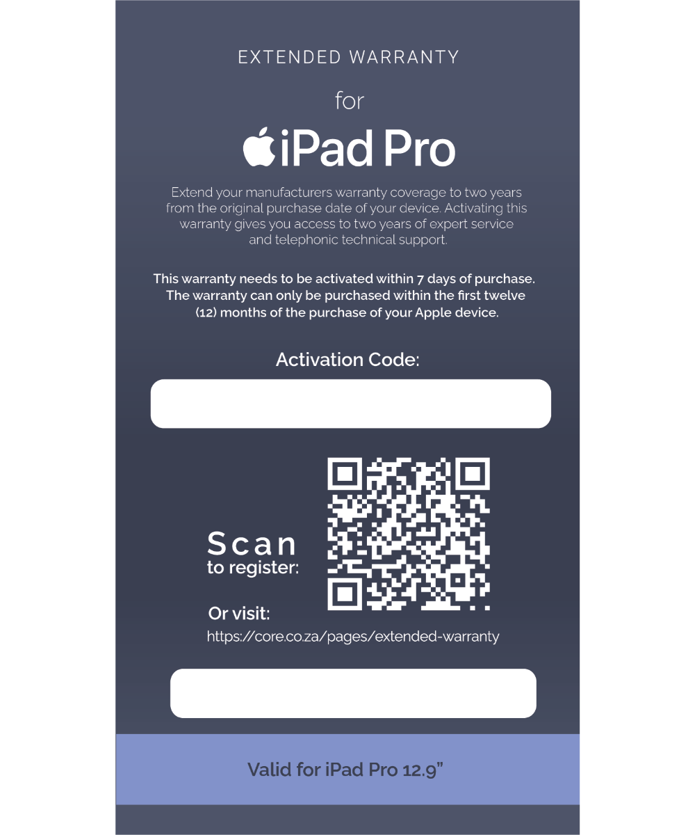 Apple - Extended Warranty: iPad Pro 12.9†- N6115