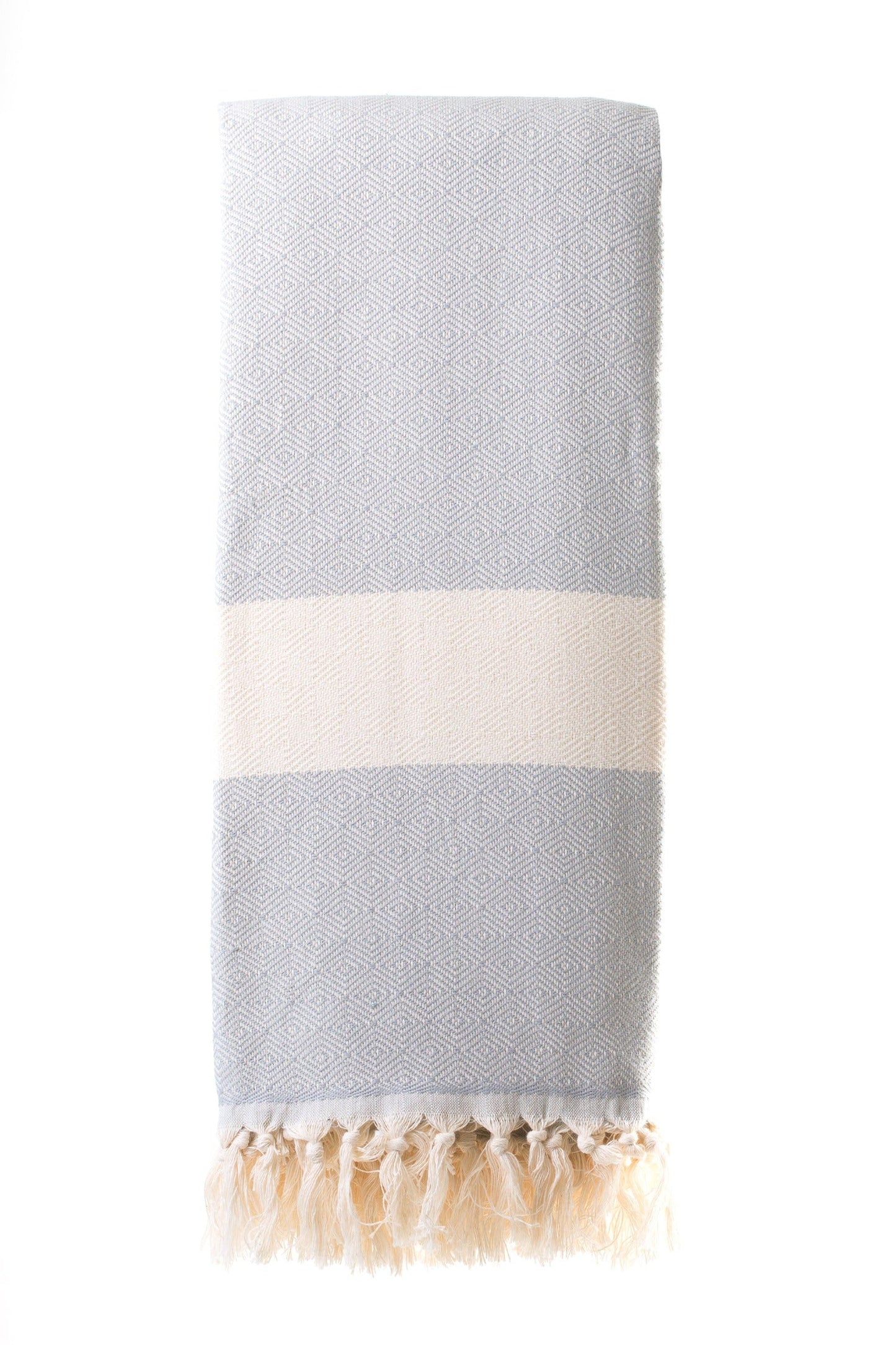 Dimanta Light Grey Turkish Blanket