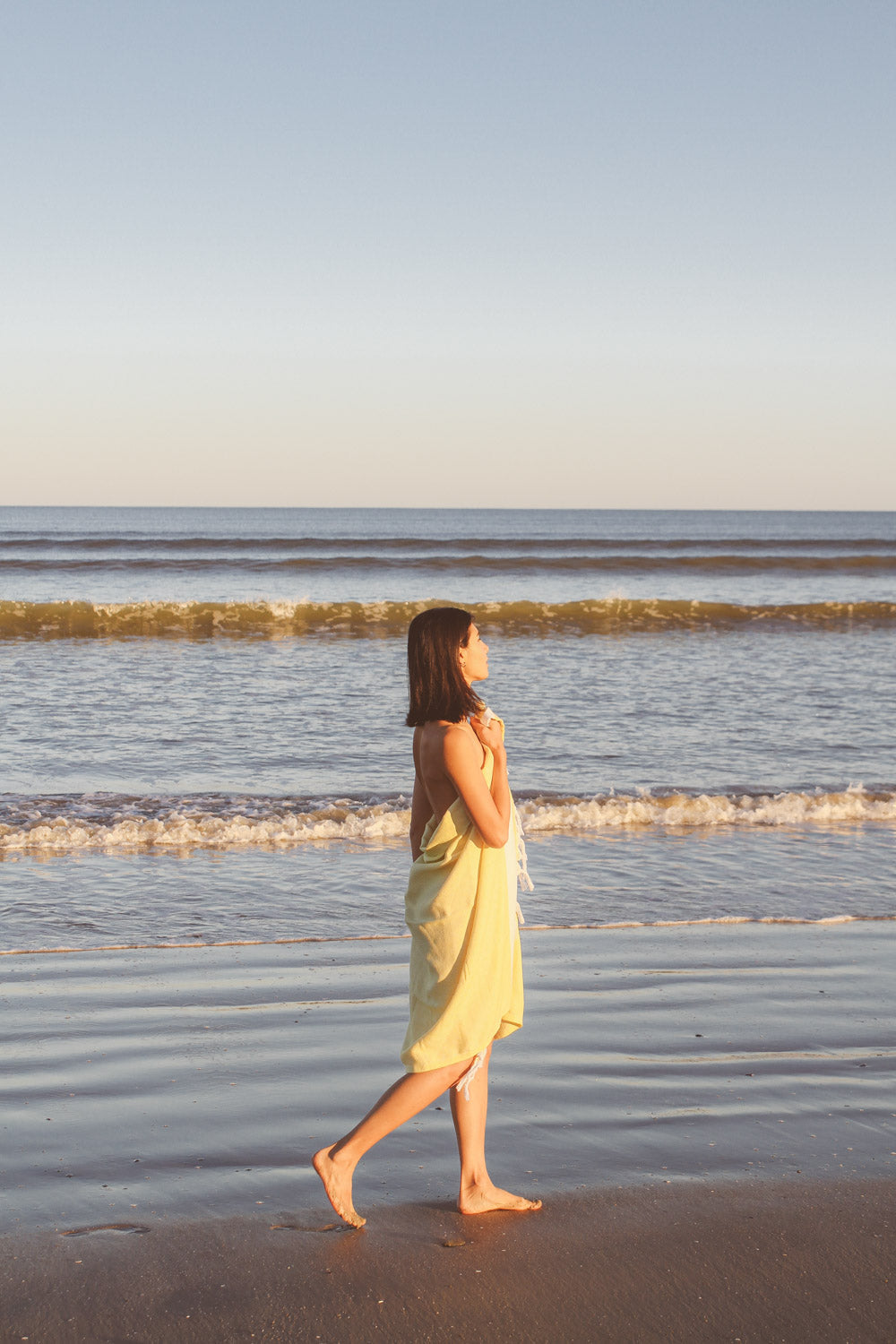 Dimanta Yellow Turkish Towel