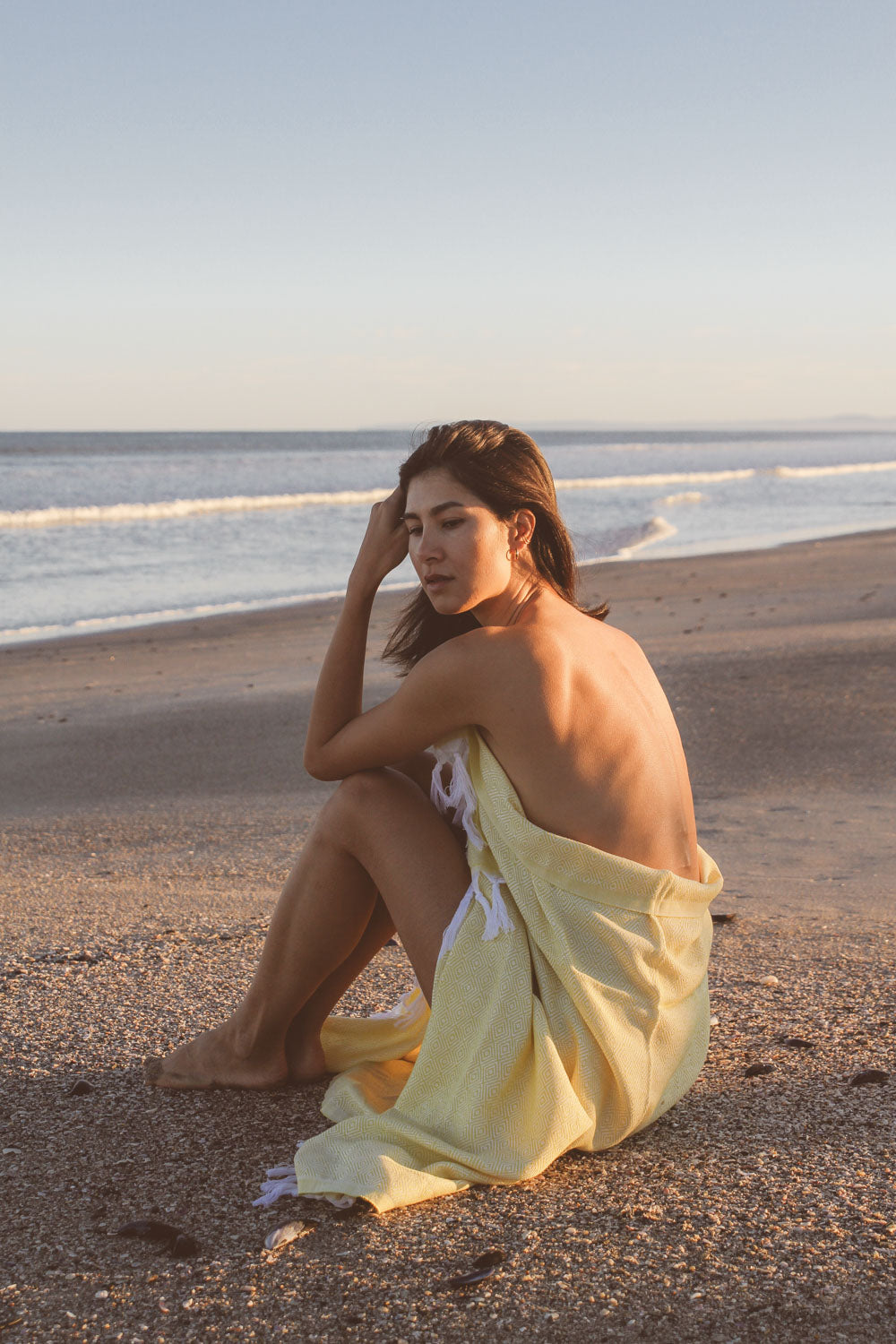 Dimanta Yellow Turkish Towel