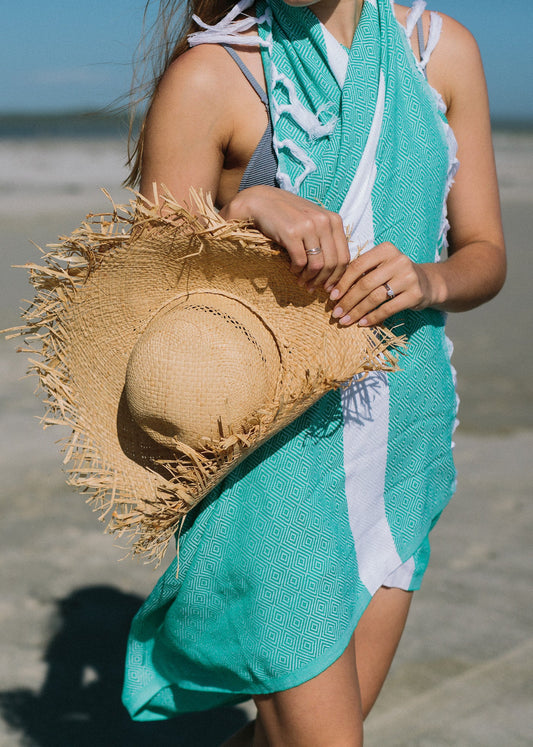 Dimanta Sea Green Turkish Towel