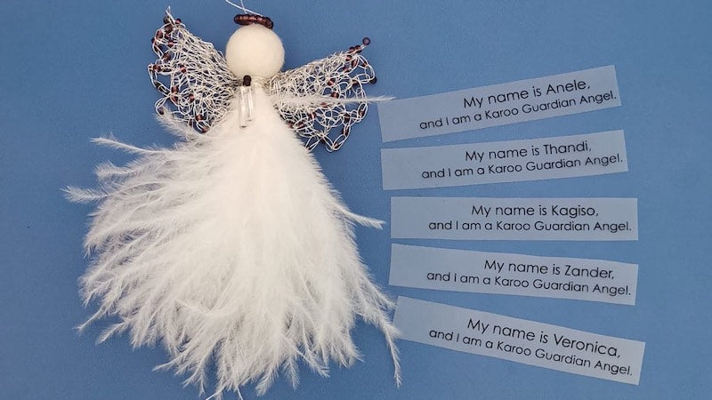 Karoo Angels - Guardian Angel Dark Purple with custom name