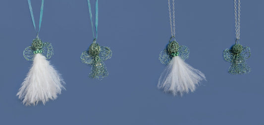 Karoo Angels - Malachite Wire Knitted Juweel Pendant