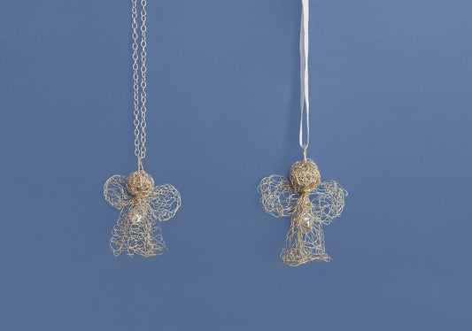 Karoo Angels - Silver Wire Knitted Juweel Pendant