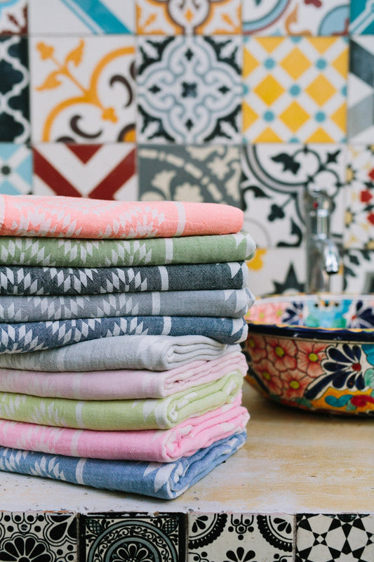 Kelim Navy Turkish Towel