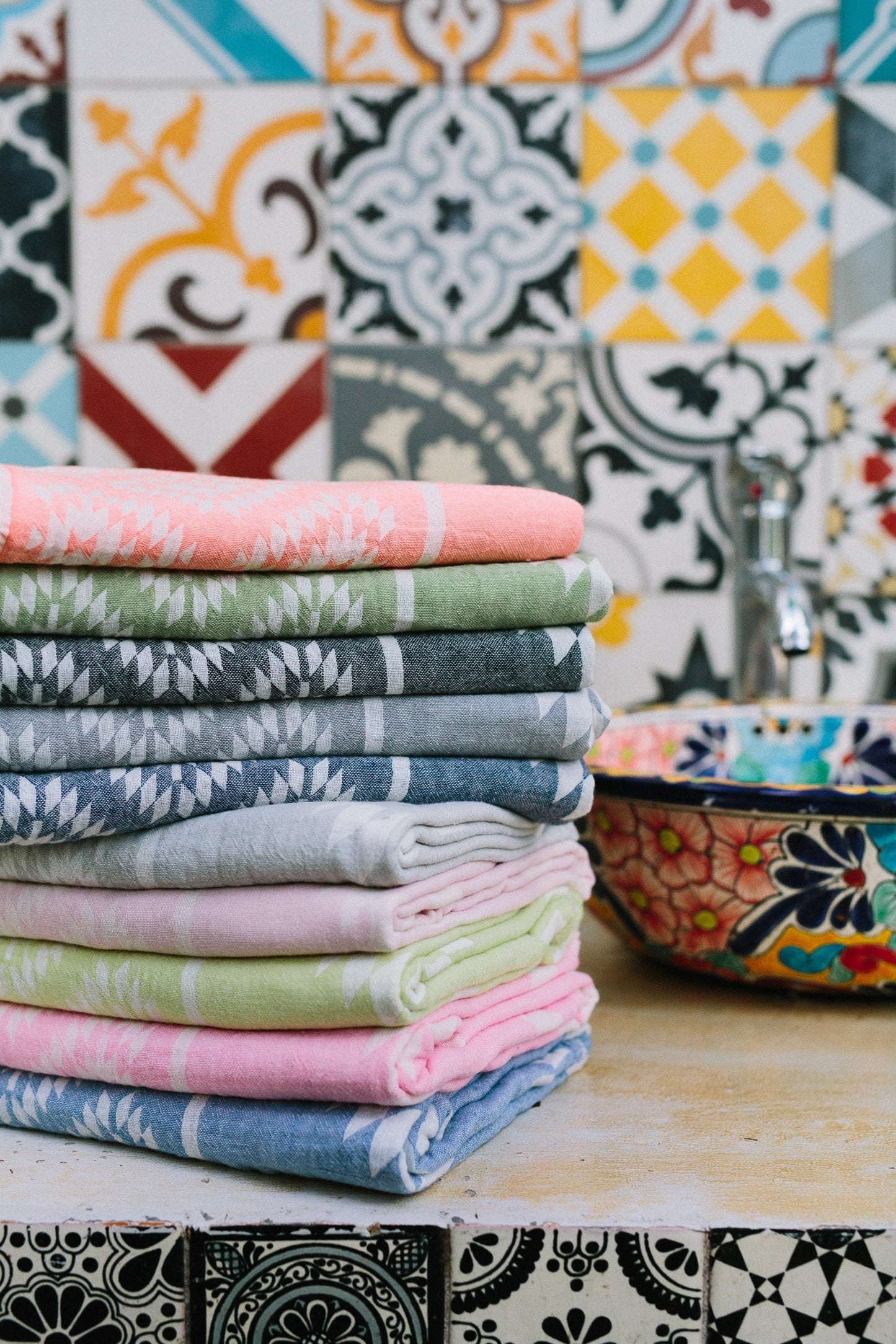 Kelim Coral Turkish Towel