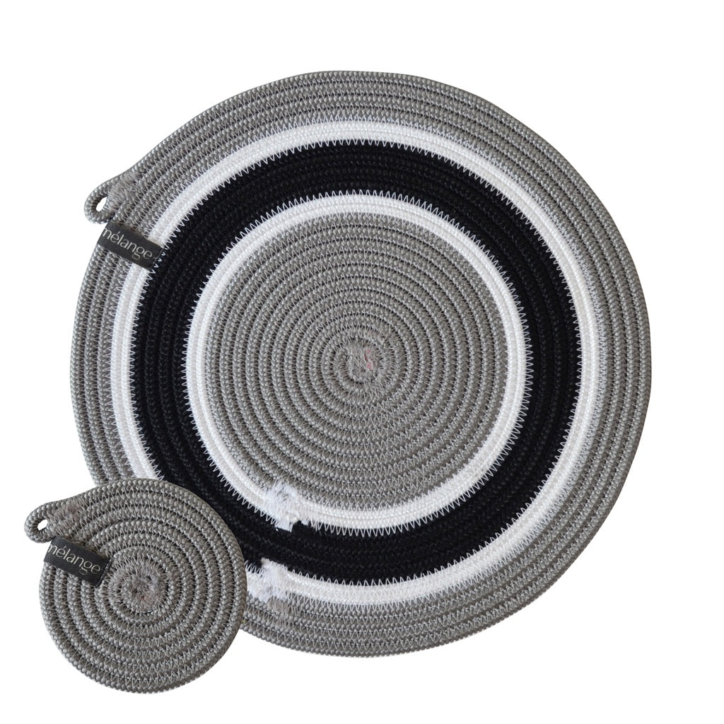 Coasters (set of 4) - Mbizi Grey