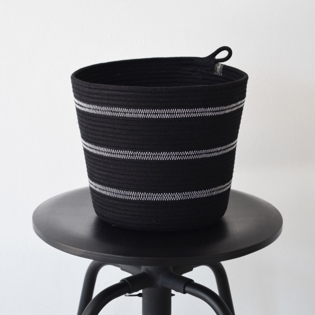 Planter Basket - Moonlight Striped