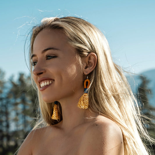 Earrings Mustard