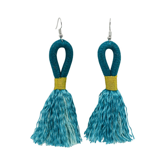 Earrings Teal