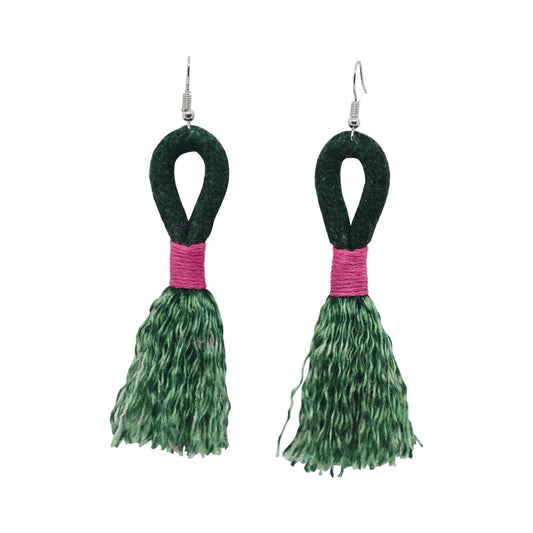 Earrings Dark Green