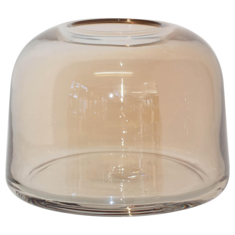 Amber Stockholm Glass Vase 10 x 13cm