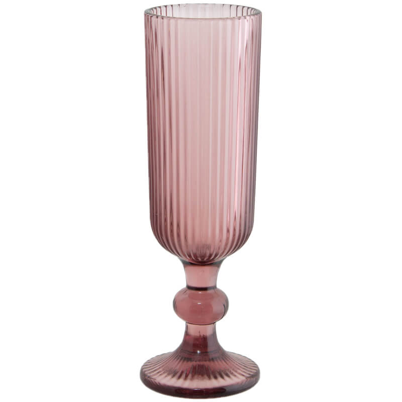 Flute Glass - Plum