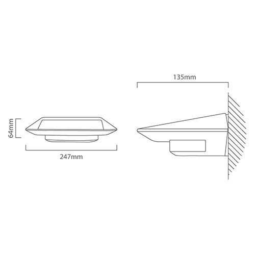 Eurolux - Solar Wall Light Silver - Lighting, Lights - O461