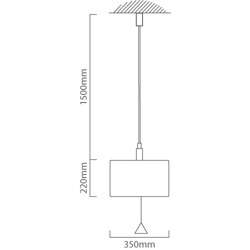 Eurolux - Romano1 Pendant 350mm White - Lighting, Lights - P794W