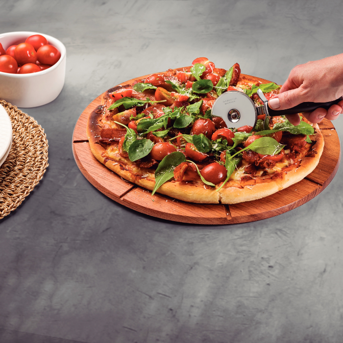 Pizza Cutter in Stainless Steel with Black Polypropylene Handle - Utilita - Tramontina - TRM-25625100