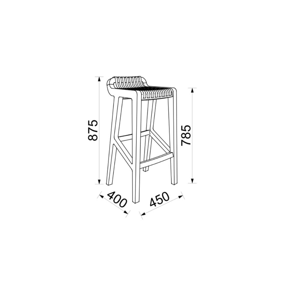 Radius Bar Stool