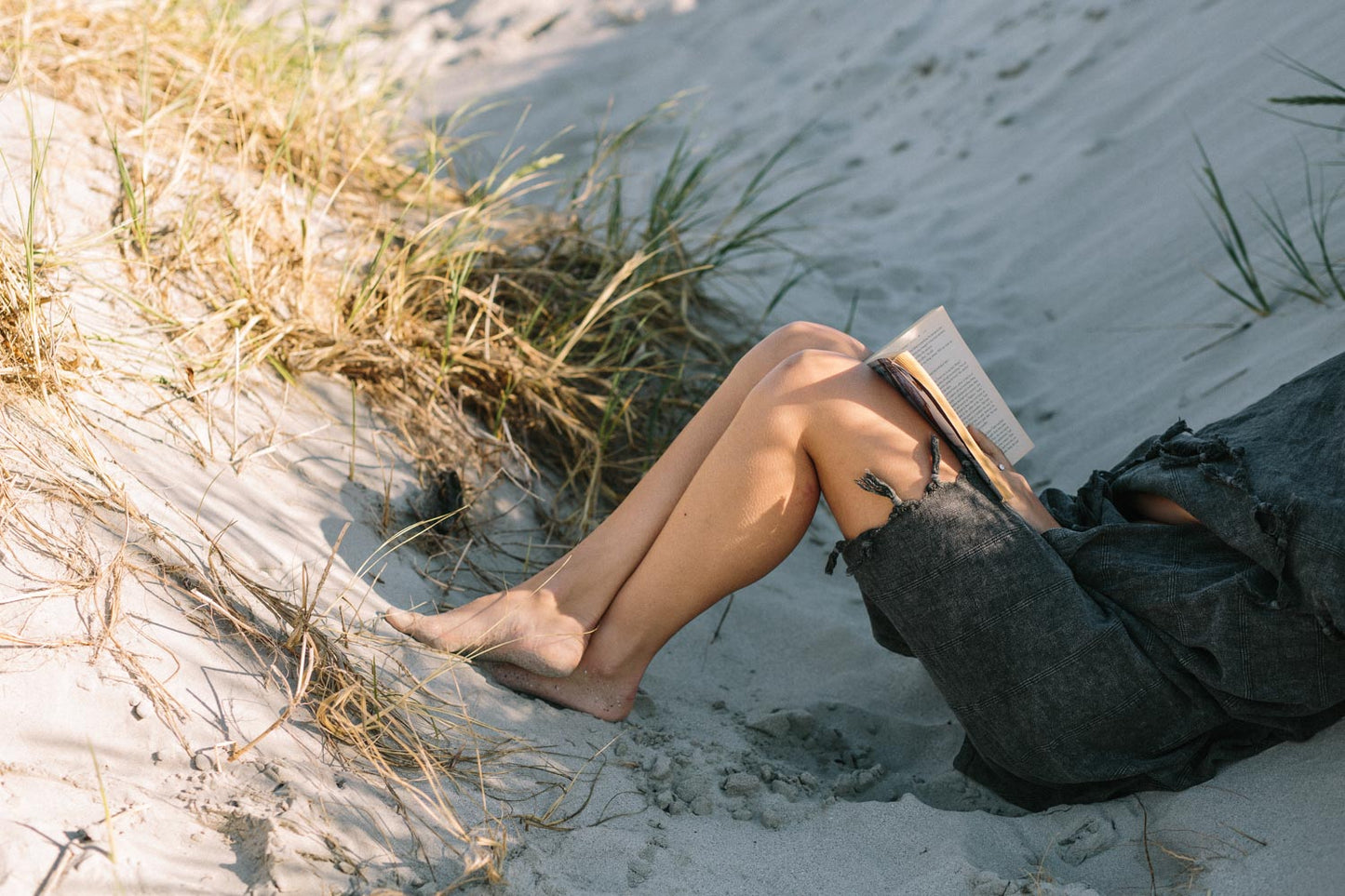 Stonewashed Black Turkish Towel