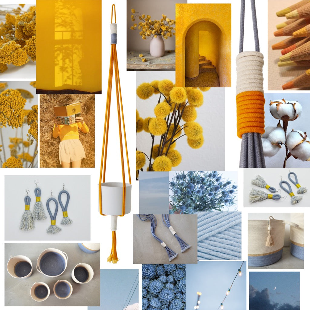 Macramé - Mustard Sunset Fog