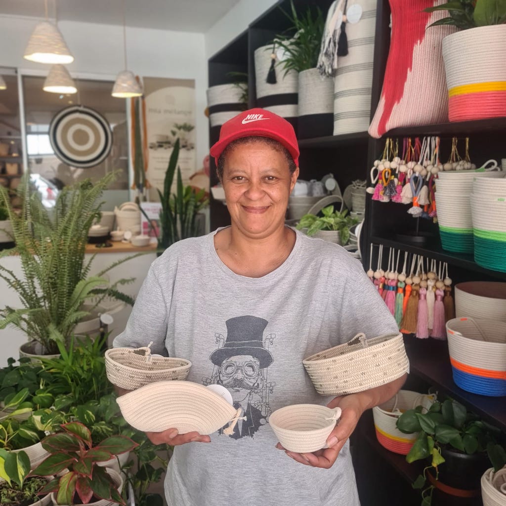 Petite Basket Set - Ivory and Olive Polka Dot - SALE