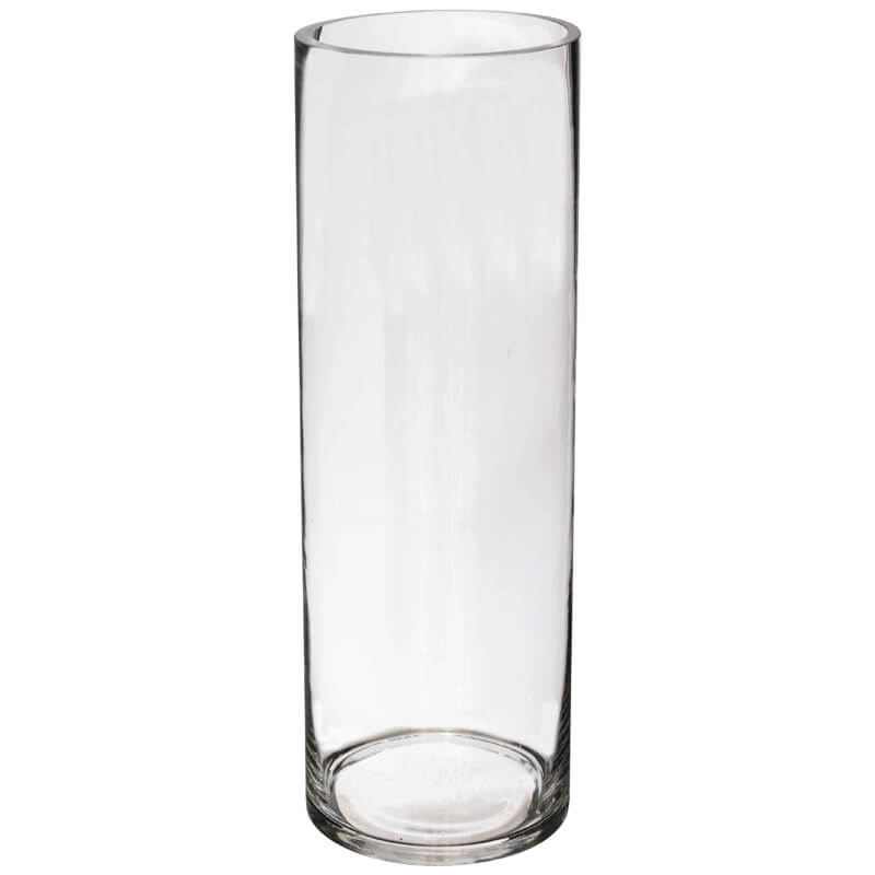Cylinder Glass Vase 30x10cm
