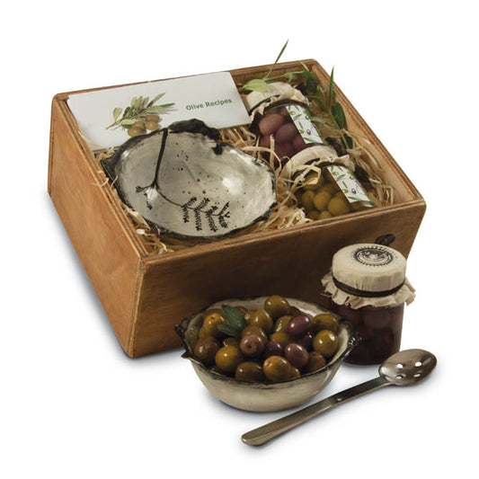 Acacia Olive Gift Pack in a Re-usable Wooden Box