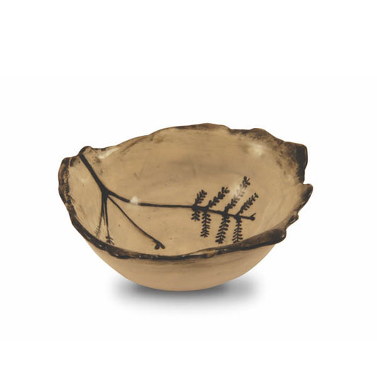African Hand-made Pottery Acacia Bowl