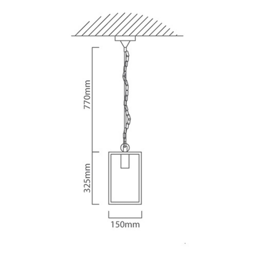 Eurolux - Alamonte1 Pendant Black - O520
