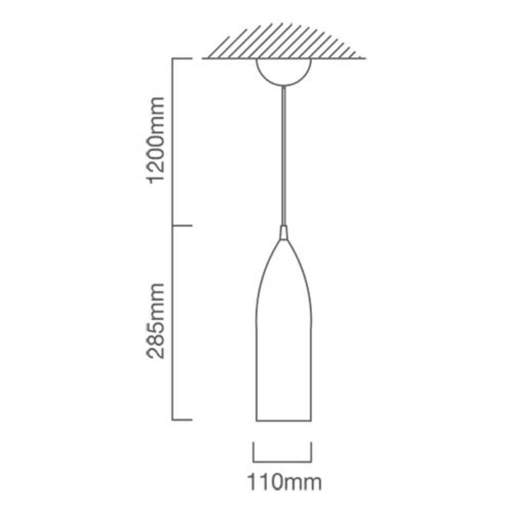 Eurolux Ceiling Light Fixtures Eurolux - Aluminium Pendant 110mm - Lighting, Lights - P151AL