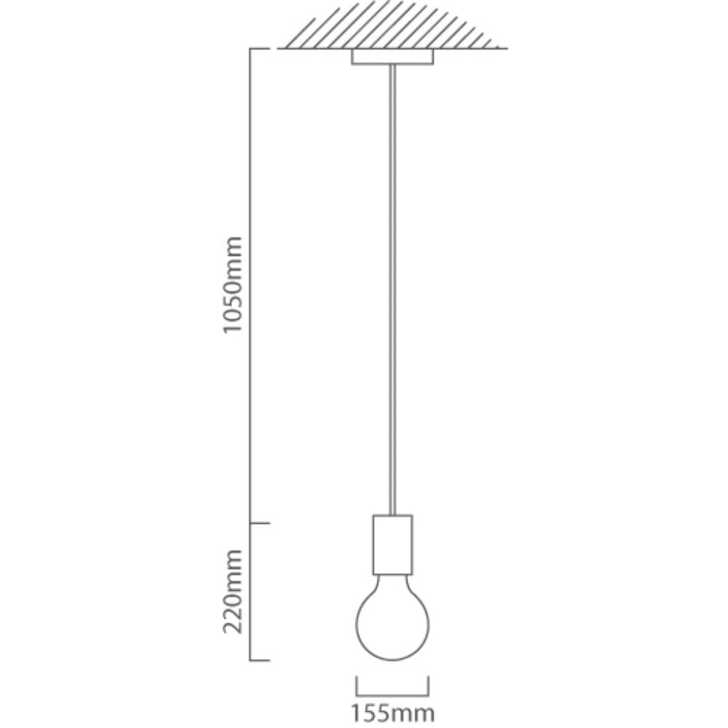 Eurolux Ceiling Light Fixtures Eurolux - Pendant 155mm White - Lighting, Lights - P979W