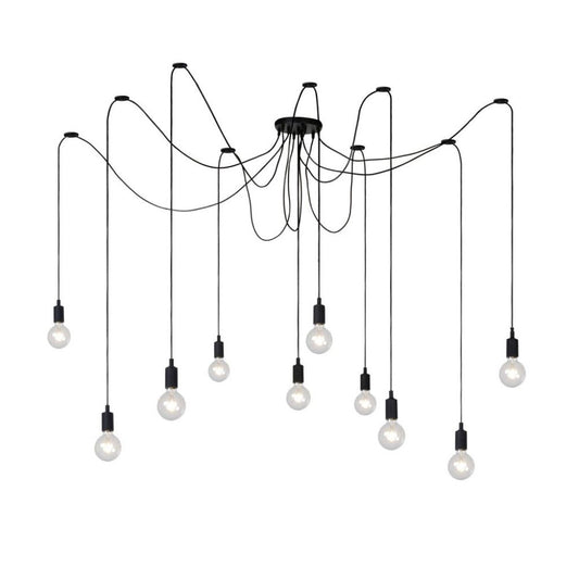 Eurolux Ceiling Light Fixtures Eurolux - Spider 10LT Pendant Black - Lighting, Lights - P586