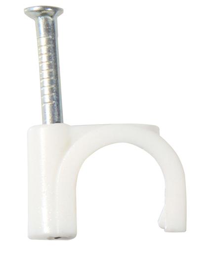 Eurolux - Cable Clips Round 8.0mm Qty.100 Loose