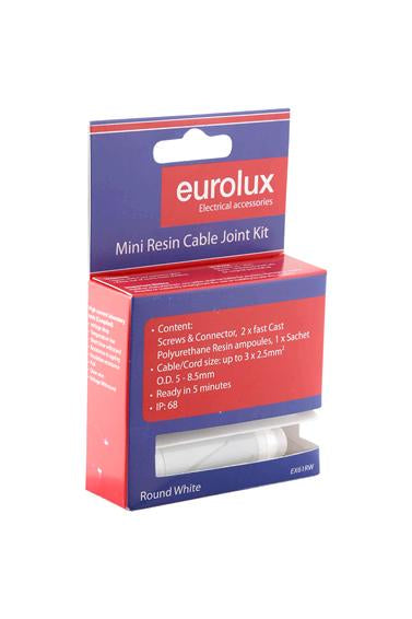 Eurolux - Cable Joint Kit to 3x2.5mm Flat White