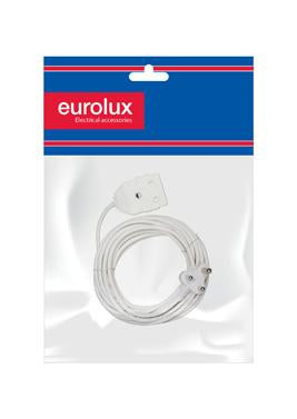Eurolux - Extension Cord 1.50mm 5m Double White
