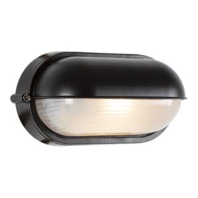 Eurolux - Oval Small Eyelid Bulkhead Light 210mm Black