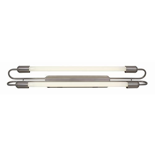 Eurolux - Fluorescent Open Channel 2x18w Satin Chrome