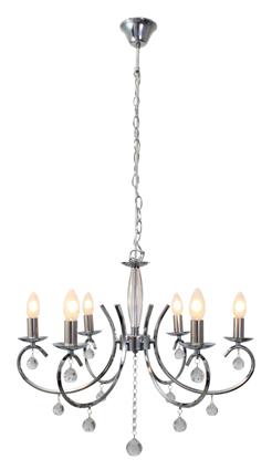 Eurolux - 6LT Chandelier 620mm Chrome