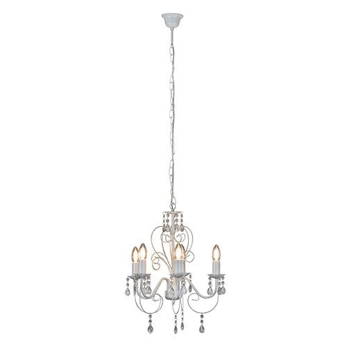 Eurolux - Cleo 5LT Chandelier 420mm White