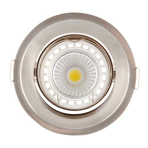 Eurolux - Anti-Glare Round Downlight 85mm Satin Chrome